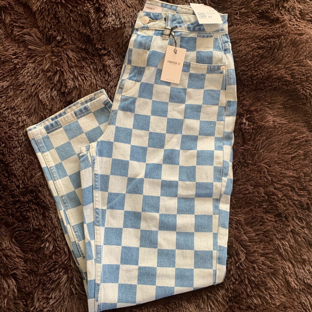 NWT - Forever 21 Checkered Jean
